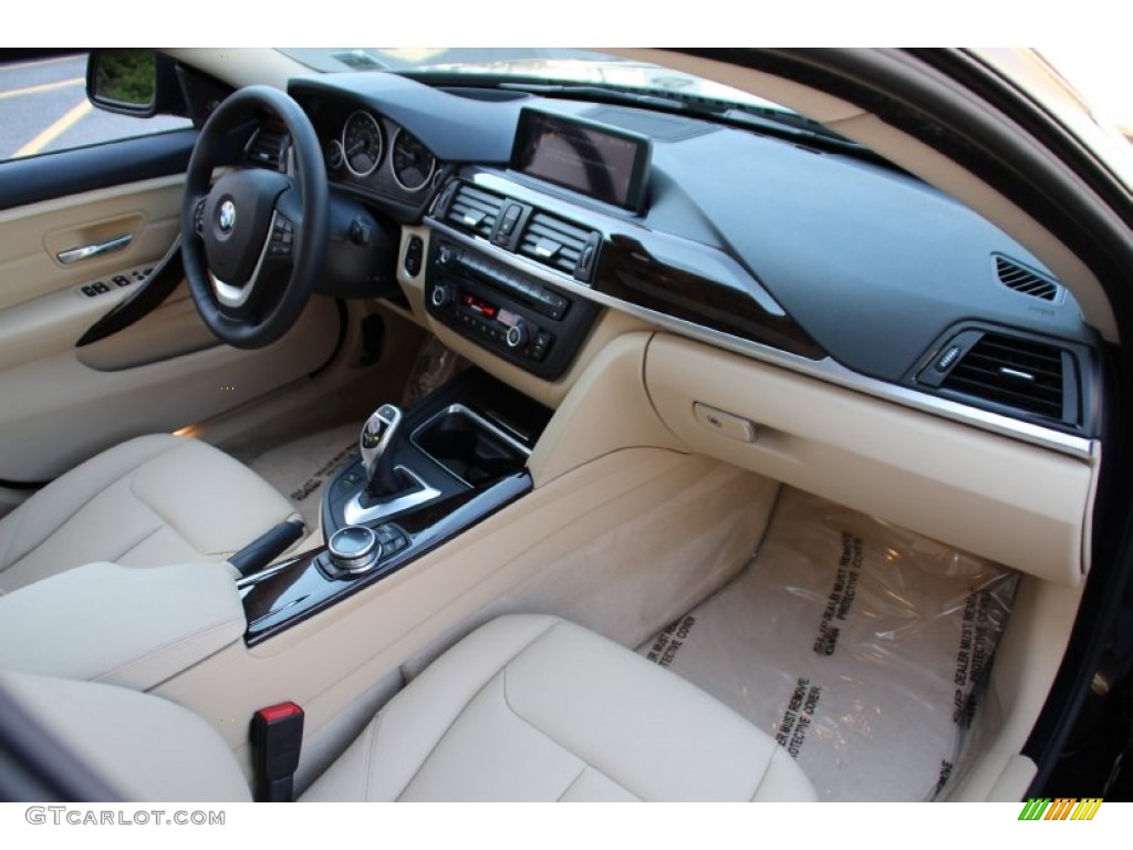 2015 BMW 4 Series 428i xDrive Gran Coupe Venetian Beige Dashboard Photo #102782381