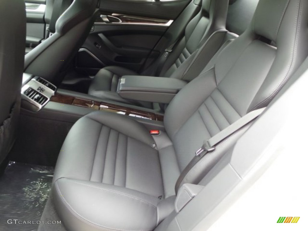 Black Interior 2015 Porsche Panamera Turbo Photo #102782488