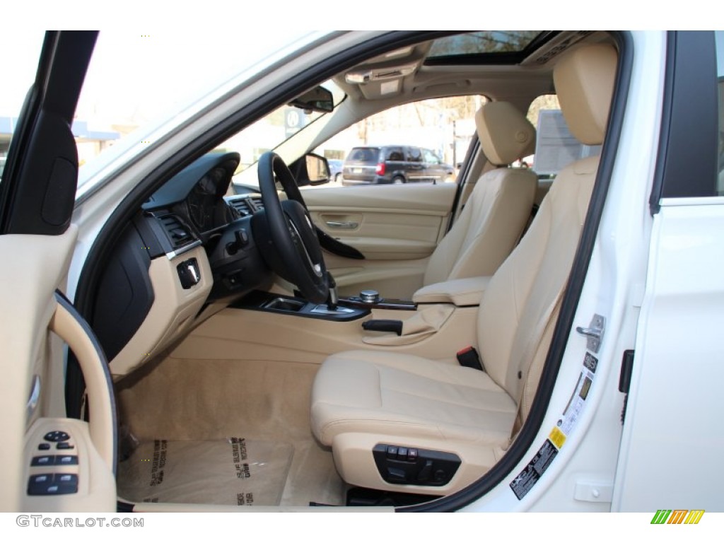 2015 3 Series 328i xDrive Sedan - Alpine White / Venetian Beige photo #11