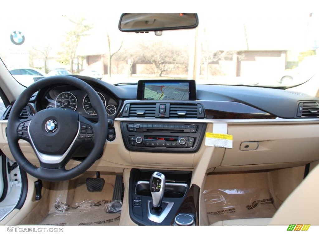 2015 3 Series 328i xDrive Sedan - Alpine White / Venetian Beige photo #15