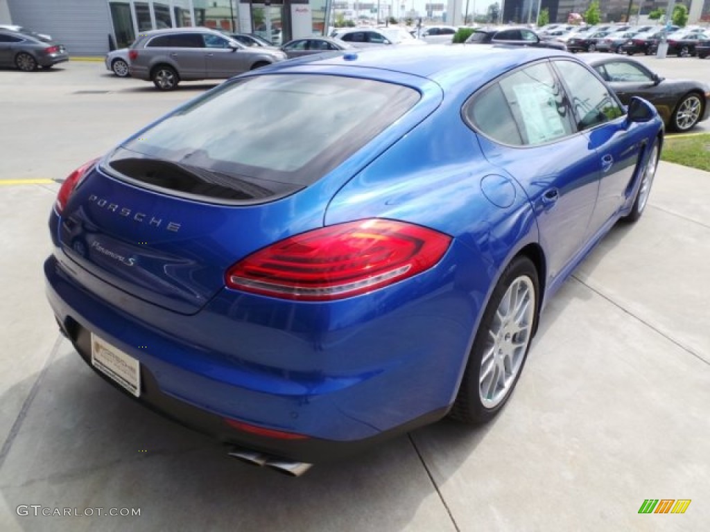 2015 Panamera S - Sapphire Blue Metallic / Black/Luxor Beige photo #7