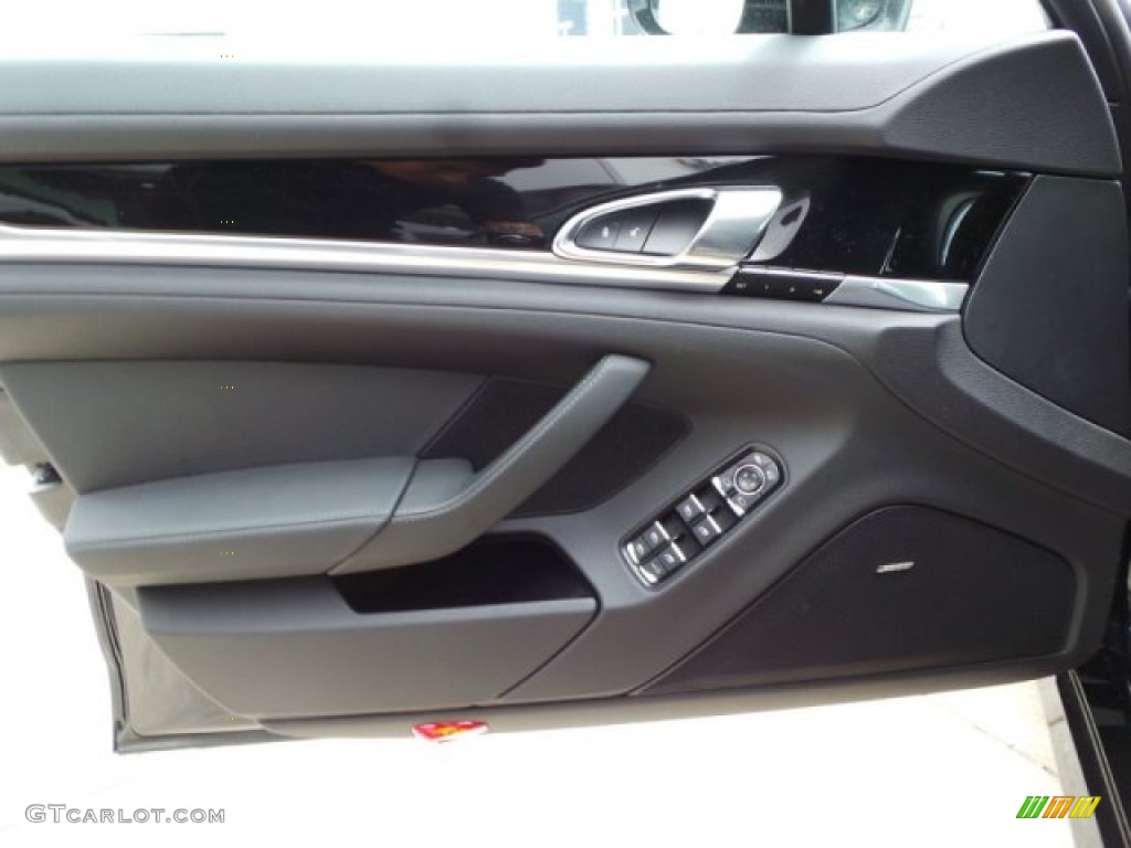 2015 Porsche Panamera Standard Panamera Model Black Door Panel Photo #102785078