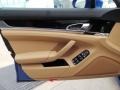 Black/Luxor Beige 2015 Porsche Panamera Standard Panamera Model Door Panel