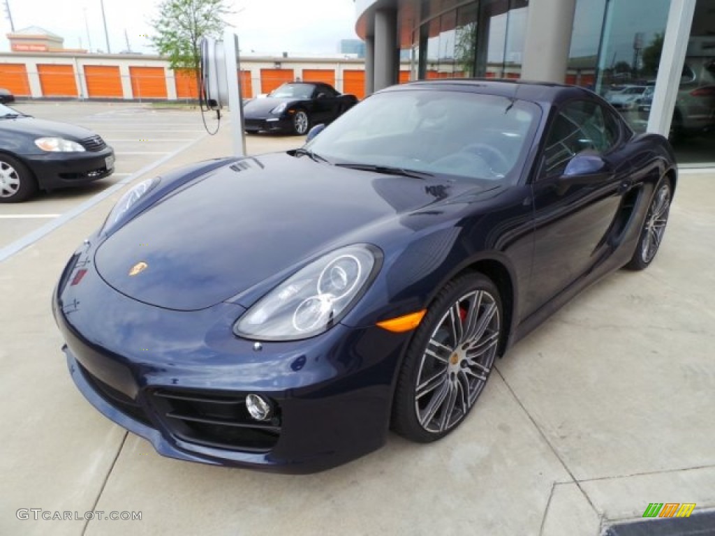 Dark Blue Metallic 2015 Porsche Cayman S Exterior Photo #102786194