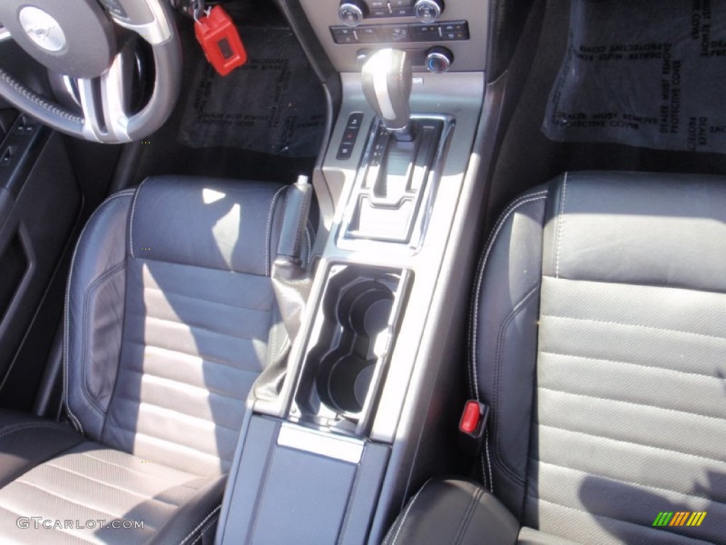 2014 Mustang V6 Premium Convertible - Oxford White / Charcoal Black photo #28