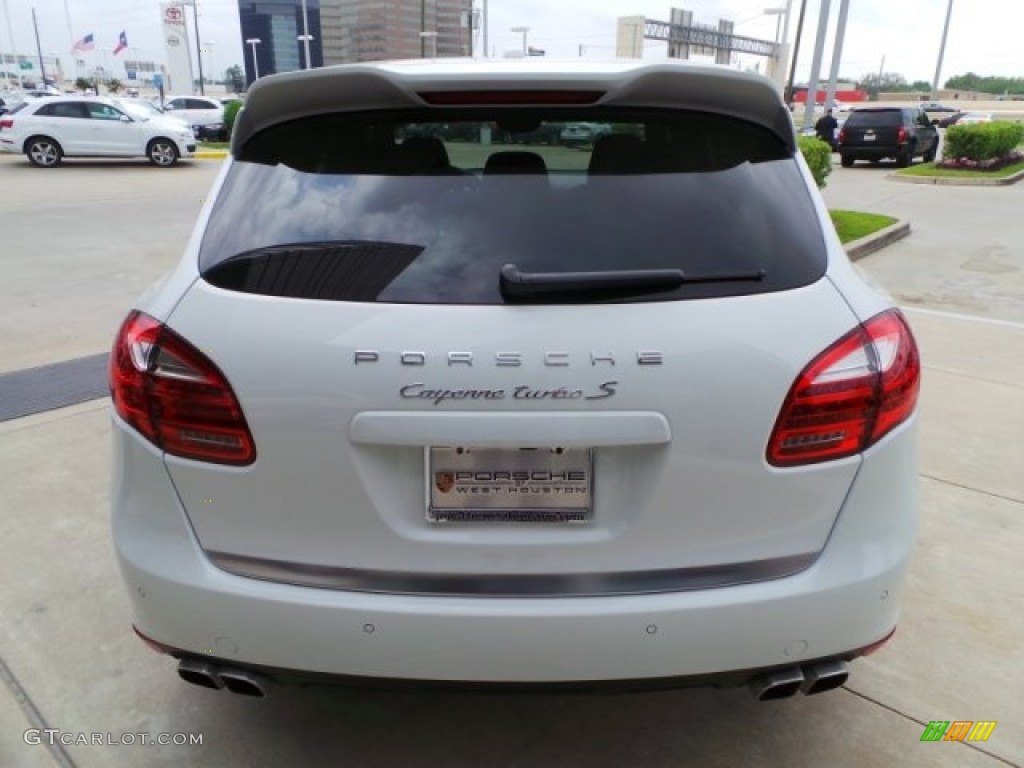 2014 Cayenne Turbo S - White / Black photo #6