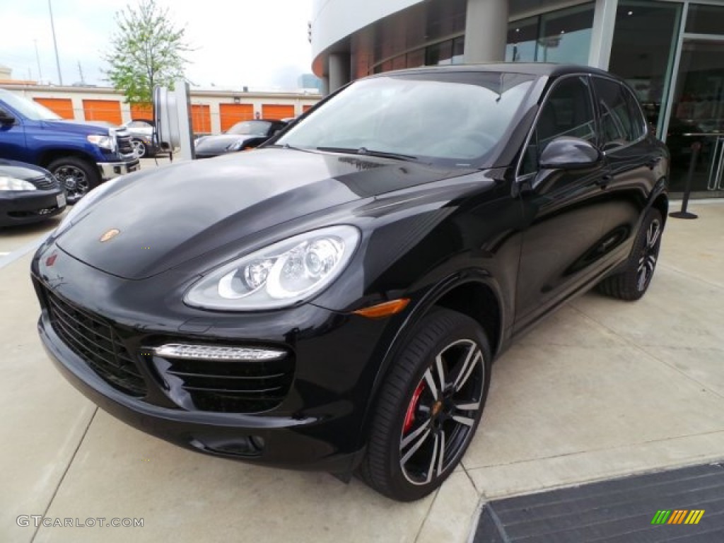 Black 2014 Porsche Cayenne Turbo S Exterior Photo #102789062