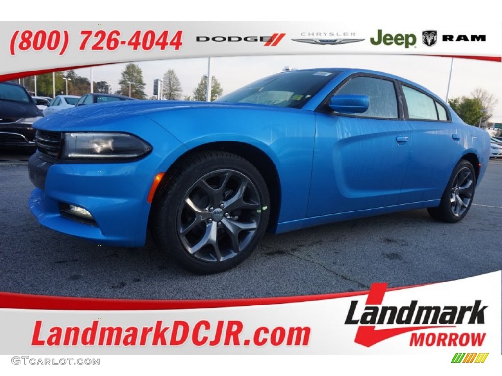 2015 Charger SXT - B5 Blue / Black photo #1