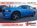 2015 B5 Blue Dodge Charger SXT  photo #1