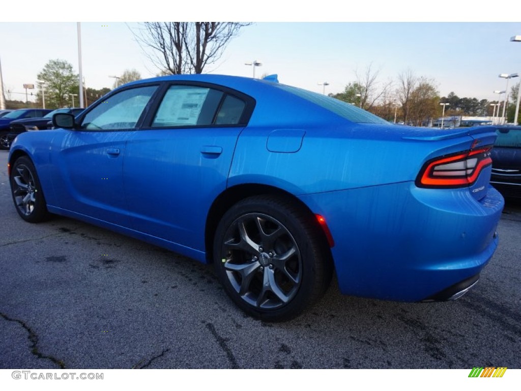 2015 Charger SXT - B5 Blue / Black photo #2