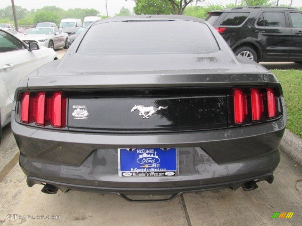 2015 Mustang EcoBoost Premium Coupe - Magnetic Metallic / Ebony photo #6