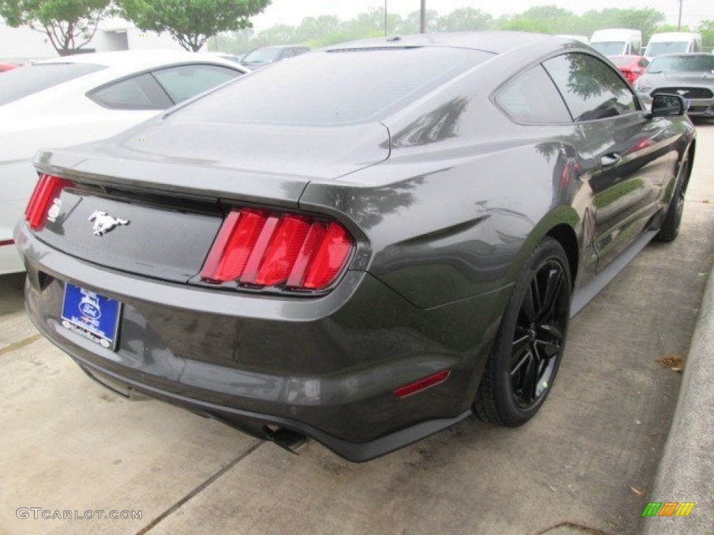 2015 Mustang EcoBoost Premium Coupe - Magnetic Metallic / Ebony photo #7