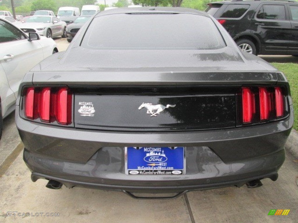 2015 Mustang EcoBoost Premium Coupe - Magnetic Metallic / Ebony photo #8