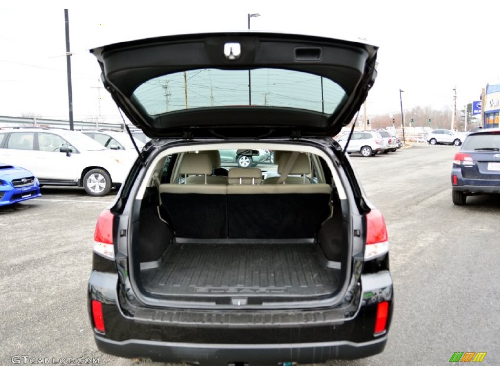2011 Outback 2.5i Premium Wagon - Crystal Black Silica / Warm Ivory photo #8