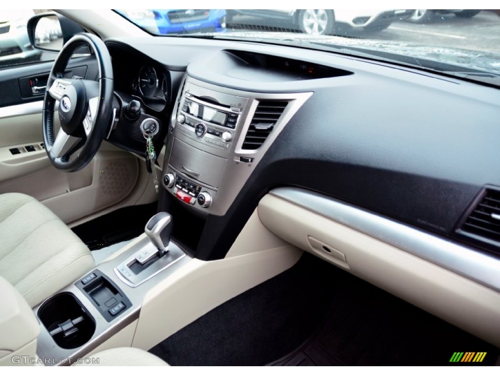 2011 Outback 2.5i Premium Wagon - Crystal Black Silica / Warm Ivory photo #9