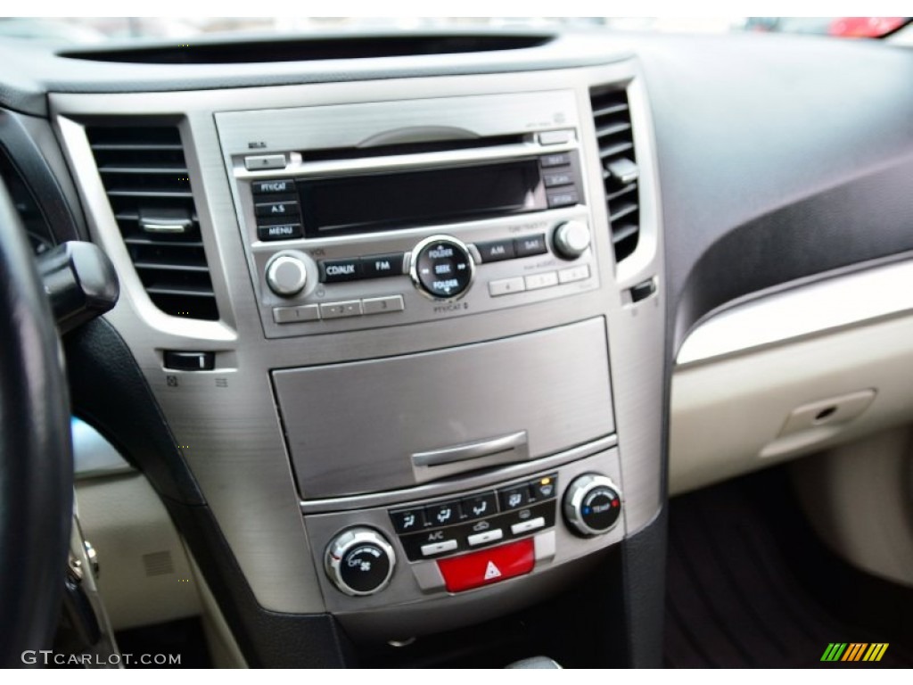 2011 Outback 2.5i Premium Wagon - Crystal Black Silica / Warm Ivory photo #13