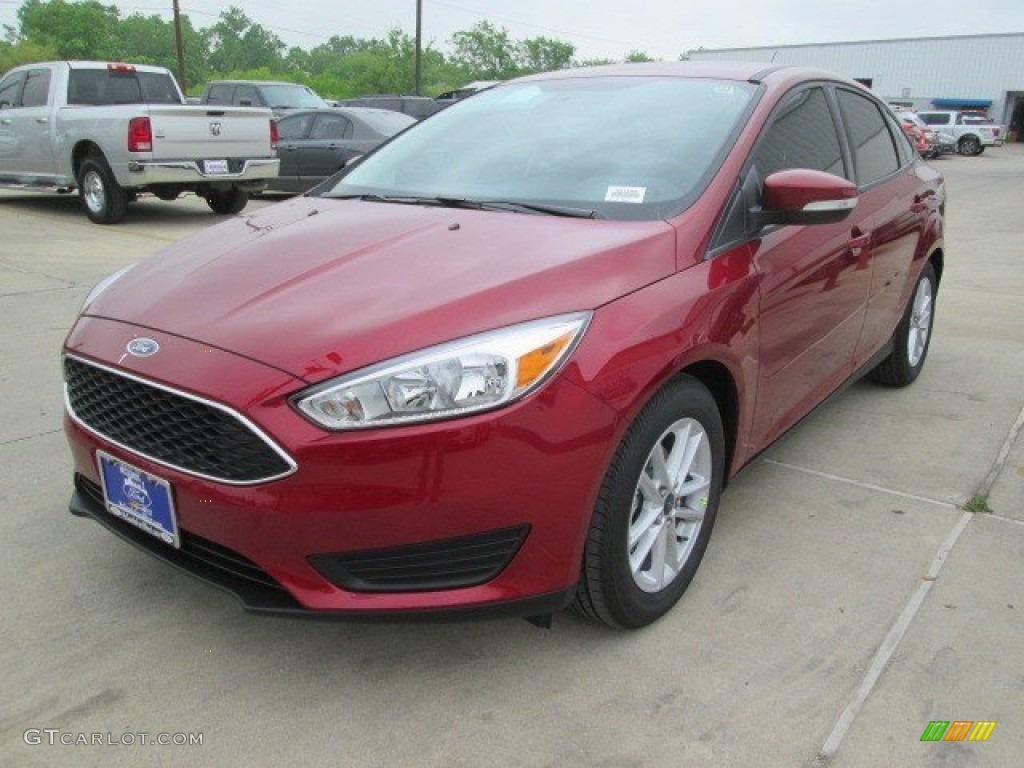 2015 Focus SE Sedan - Ruby Red Metallic / Charcoal Black photo #5