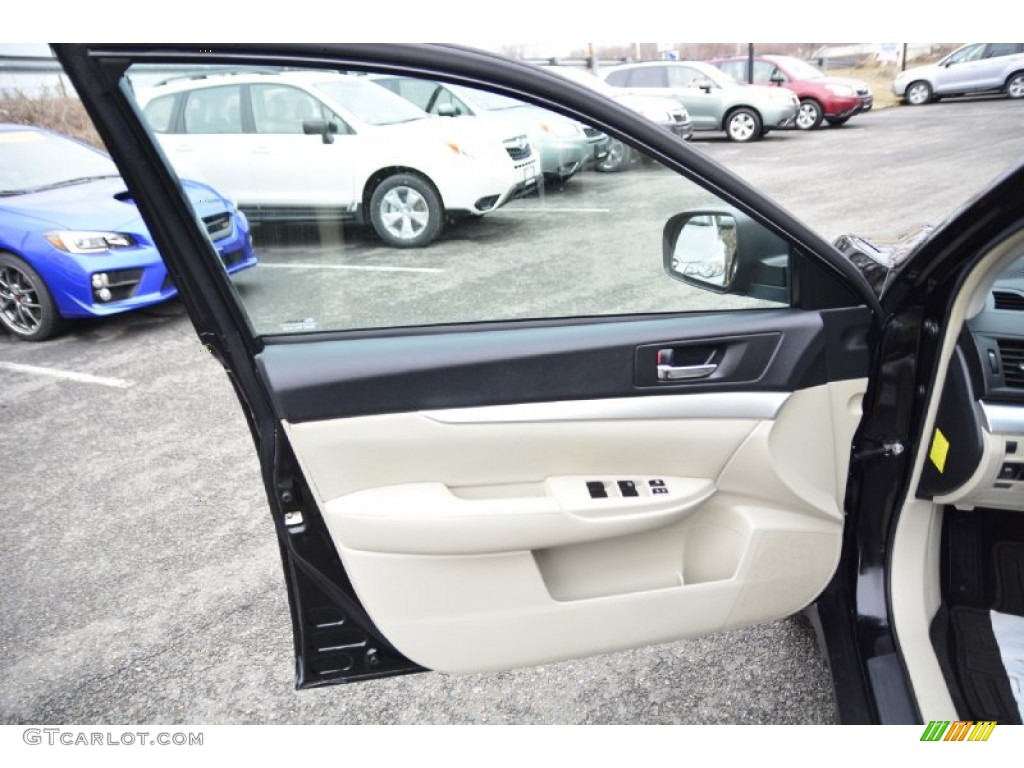 2011 Outback 2.5i Premium Wagon - Crystal Black Silica / Warm Ivory photo #19