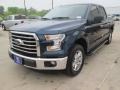 2015 Blue Jeans Metallic Ford F150 XLT SuperCrew  photo #6