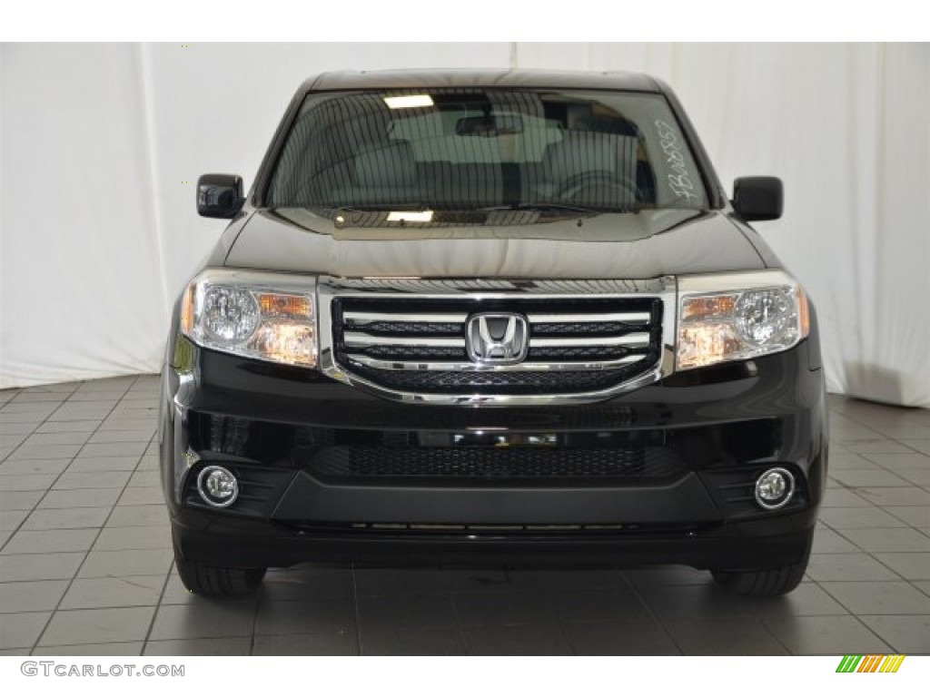 2015 Pilot EX-L 4WD - Crystal Black Pearl / Gray photo #2