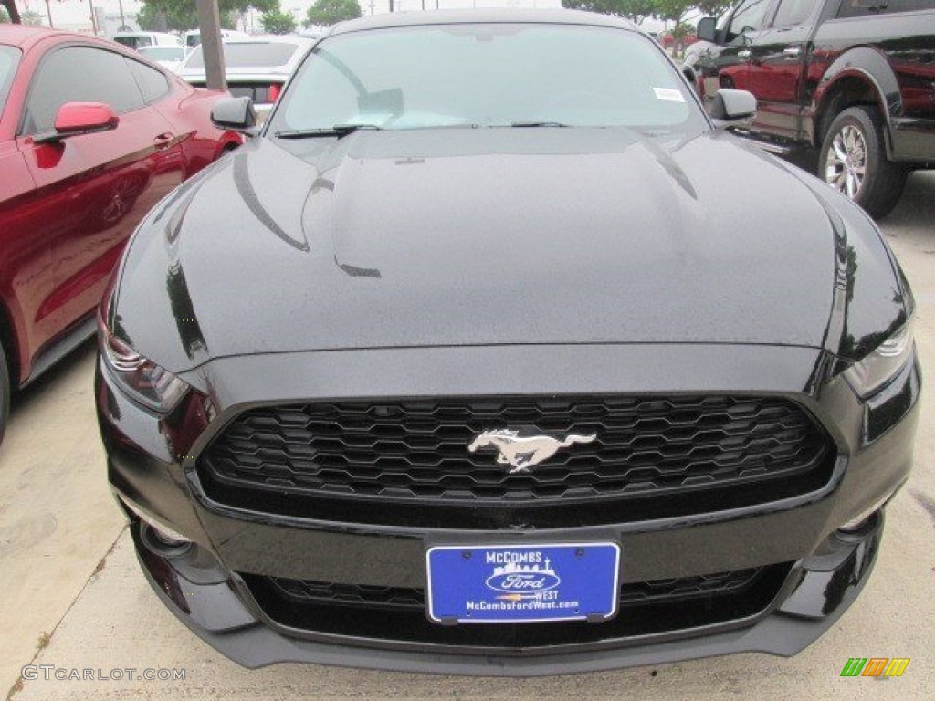 2015 Mustang EcoBoost Premium Coupe - Black / Ebony photo #12