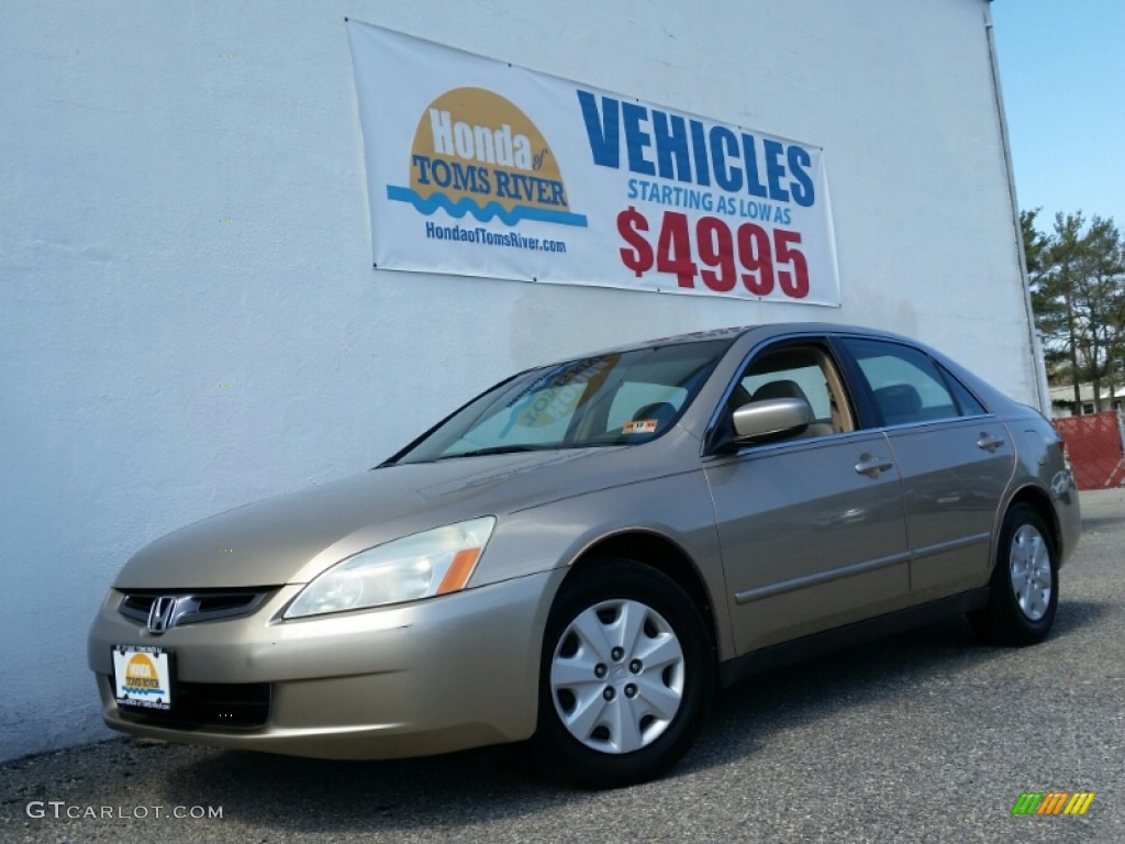 2003 Accord LX Sedan - Desert Mist Metallic / Ivory photo #1