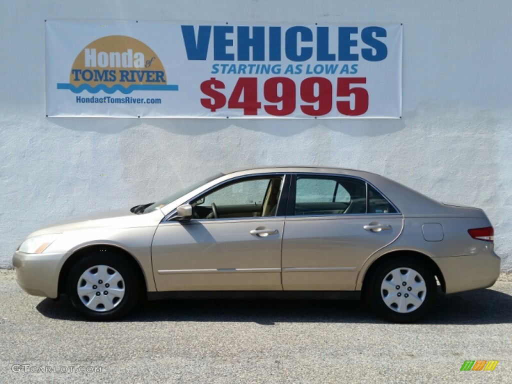 2003 Accord LX Sedan - Desert Mist Metallic / Ivory photo #3