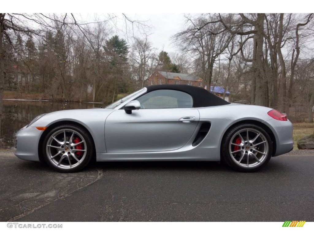 2014 Boxster S - Rhodium Silver Metallic / Black photo #3