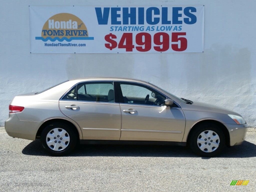 2003 Accord LX Sedan - Desert Mist Metallic / Ivory photo #24