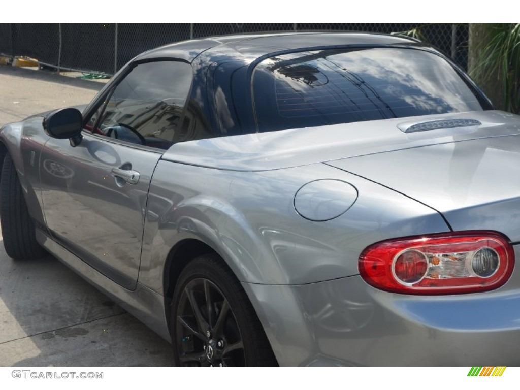 2013 MX-5 Miata Club Hard Top Roadster - Liquid Silver Metallic / Black photo #20