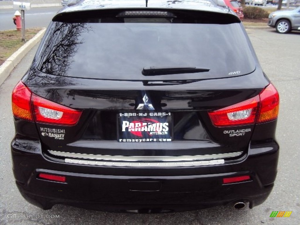 2011 Outlander Sport SE 4WD - Labrador Black Pearl / Black photo #4