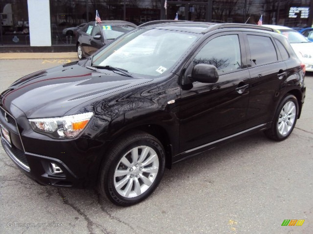 2011 Outlander Sport SE 4WD - Labrador Black Pearl / Black photo #7