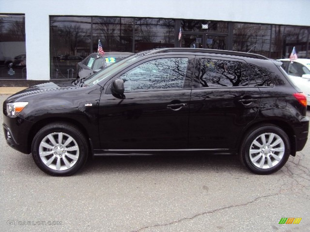 2011 Outlander Sport SE 4WD - Labrador Black Pearl / Black photo #8