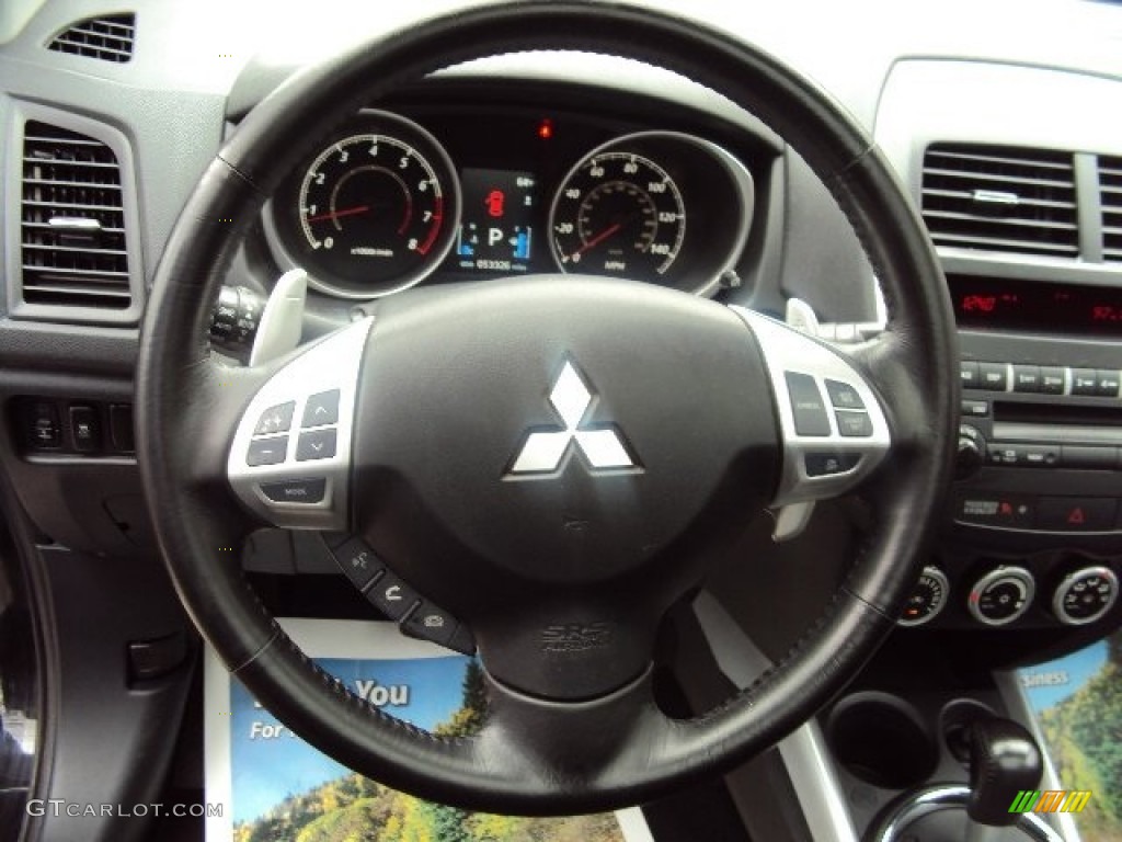 2011 Outlander Sport SE 4WD - Labrador Black Pearl / Black photo #12