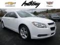 Summit White 2009 Chevrolet Malibu LS Sedan