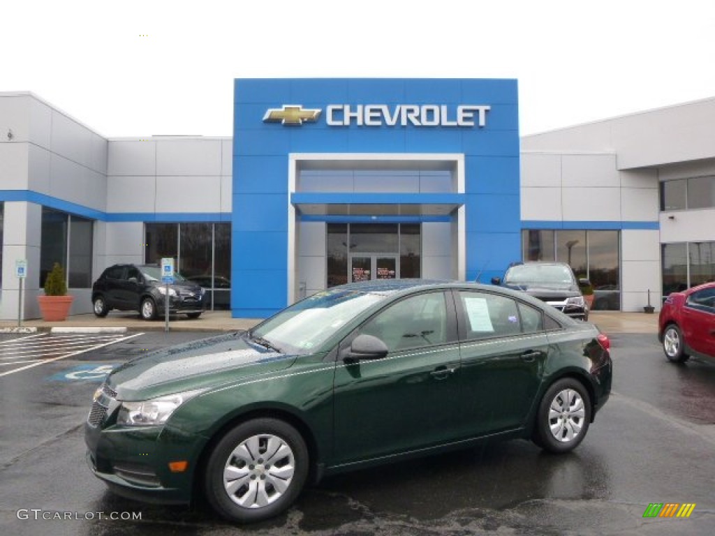 Rainforest Green Metallic 2014 Chevrolet Cruze LS Exterior Photo #102810709
