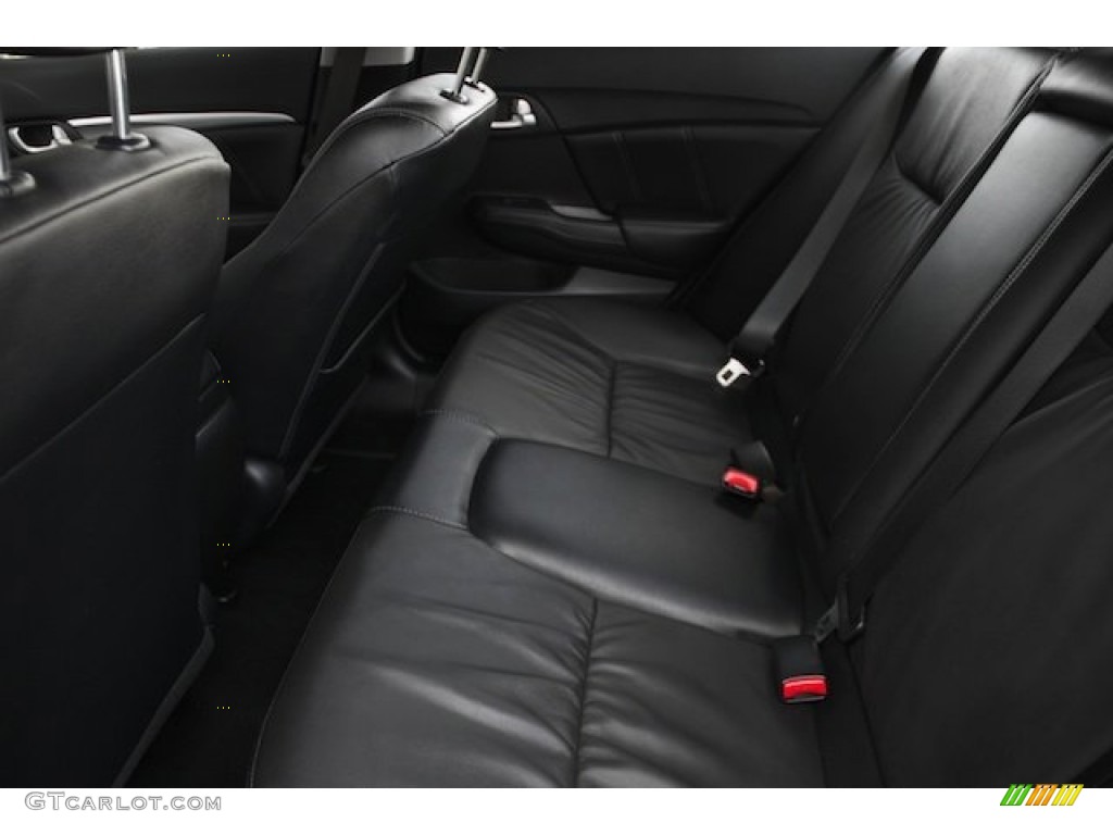 2015 Civic EX-L Sedan - Crystal Black Pearl / Black photo #18