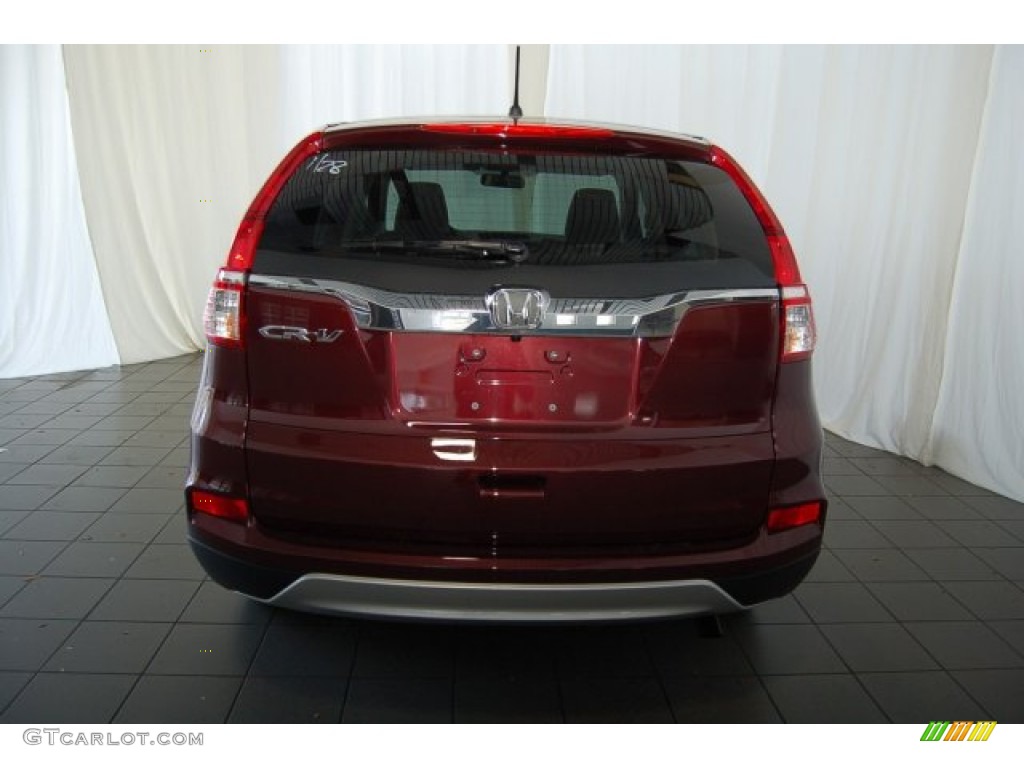 2015 CR-V EX - Basque Red Pearl II / Gray photo #6