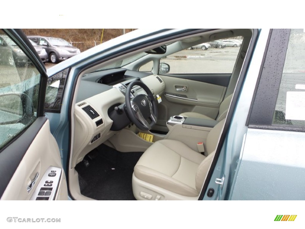 Bisque Interior 2015 Toyota Prius v Four Photo #102817528