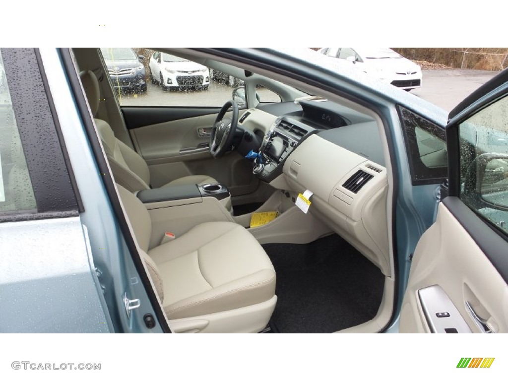 2015 Prius v Four - Sea Glass Pearl / Bisque photo #17