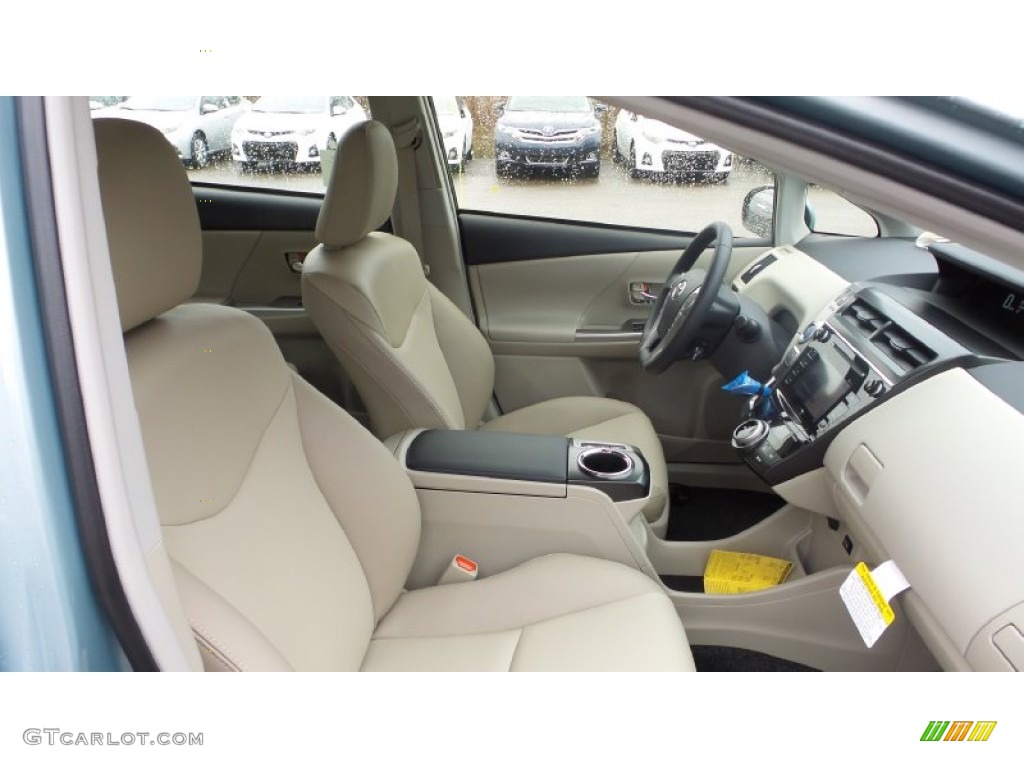 2015 Prius v Four - Sea Glass Pearl / Bisque photo #18