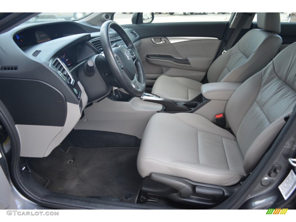 Gray Interior 2013 Honda Civic EX-L Sedan Photo #102817939