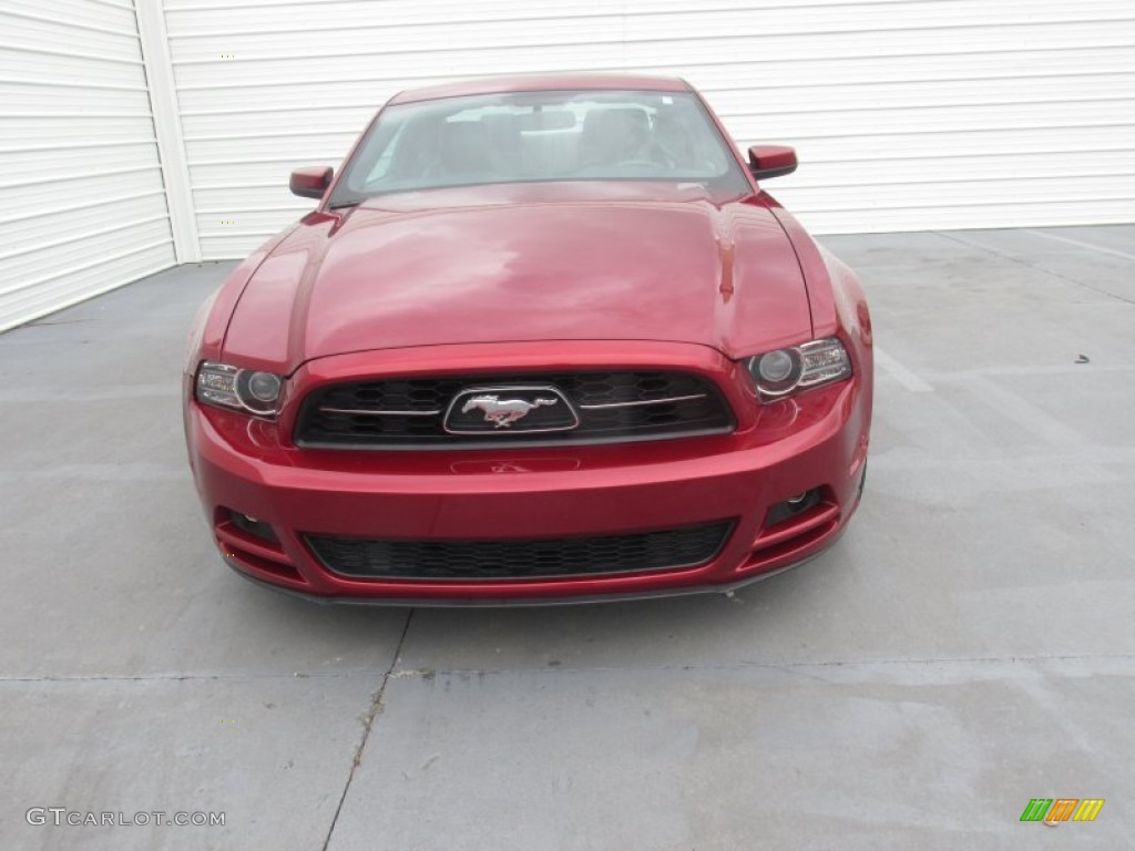 2014 Mustang V6 Premium Coupe - Ruby Red / Charcoal Black photo #5