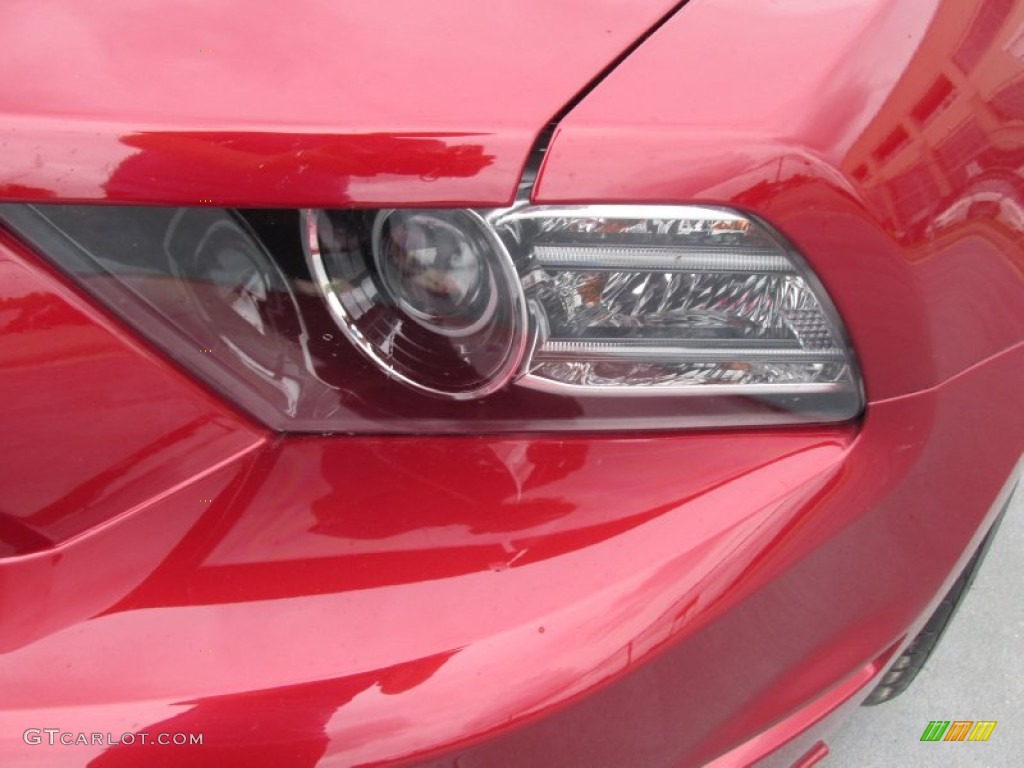 2014 Mustang V6 Premium Coupe - Ruby Red / Charcoal Black photo #6