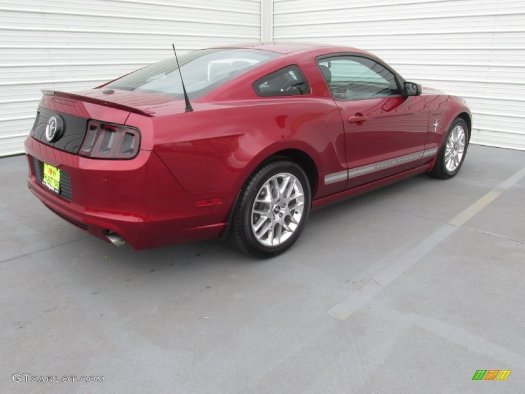 2014 Mustang V6 Premium Coupe - Ruby Red / Charcoal Black photo #9