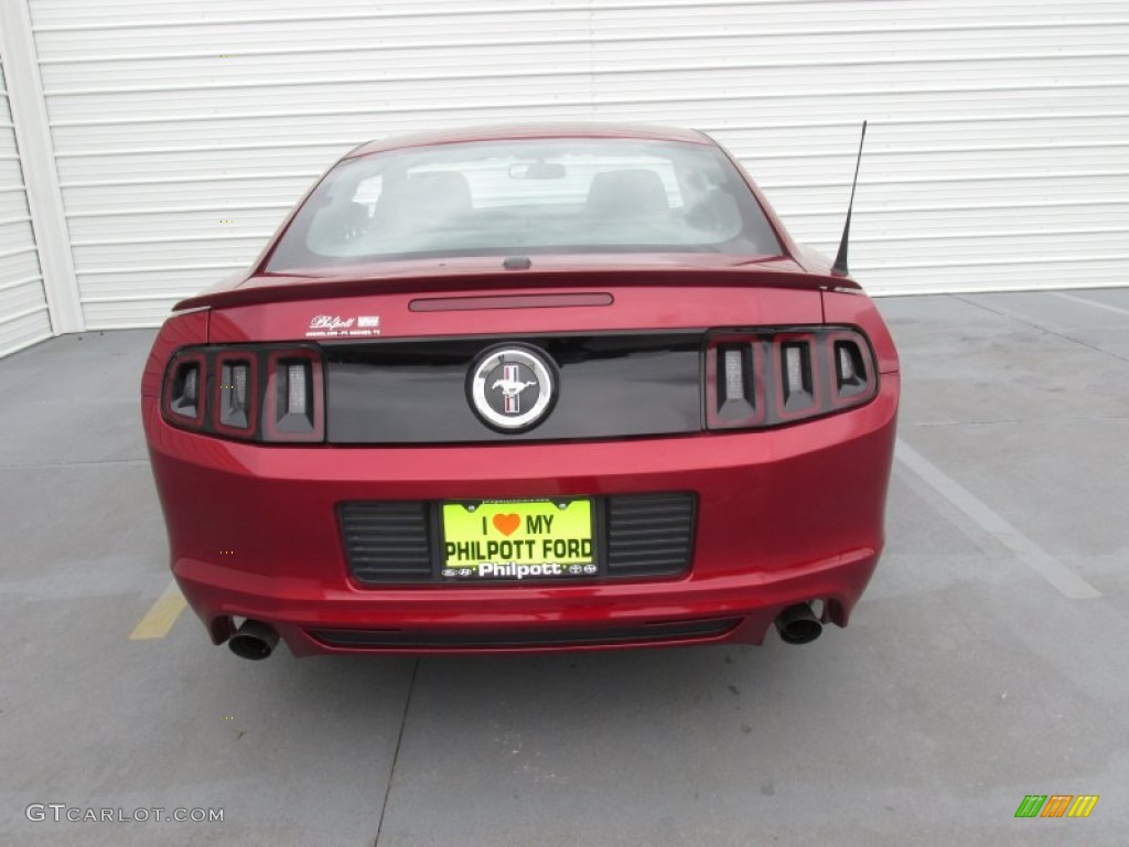 2014 Mustang V6 Premium Coupe - Ruby Red / Charcoal Black photo #10