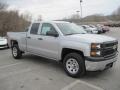 2015 Silver Ice Metallic Chevrolet Silverado 1500 WT Double Cab  photo #3