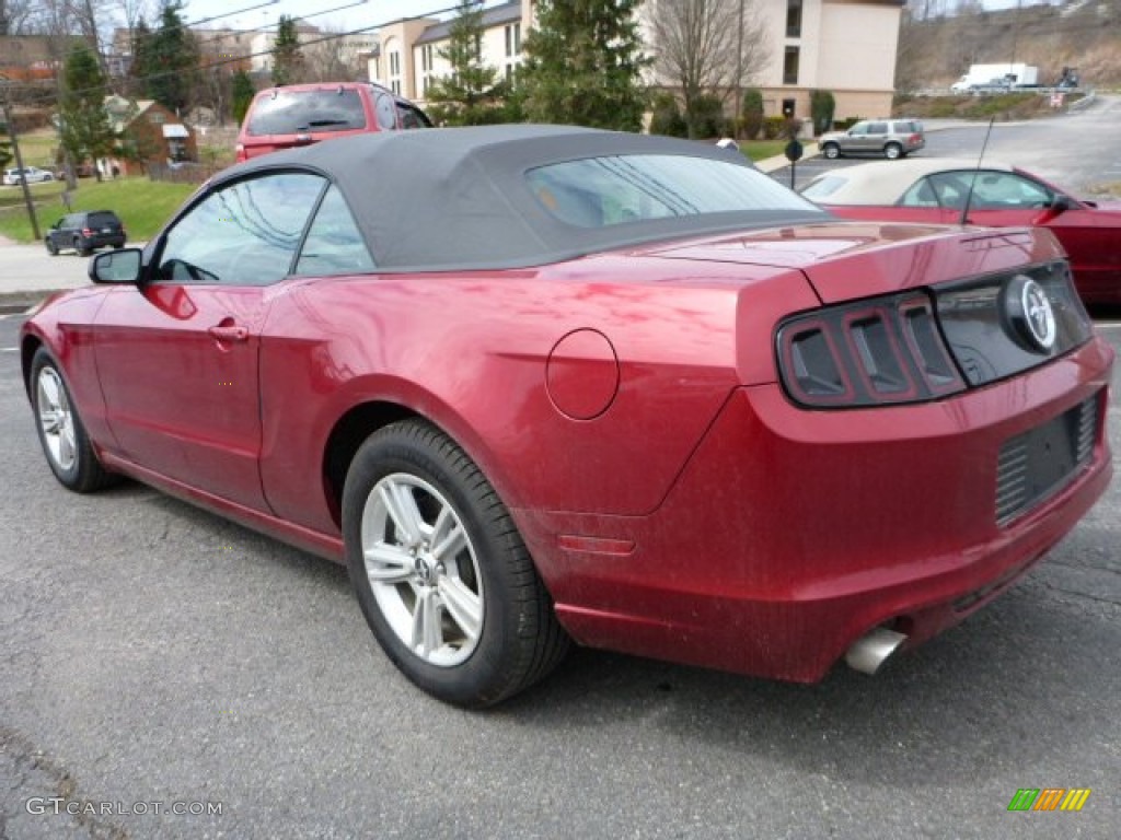 2014 Mustang V6 Convertible - Ruby Red / Charcoal Black photo #4