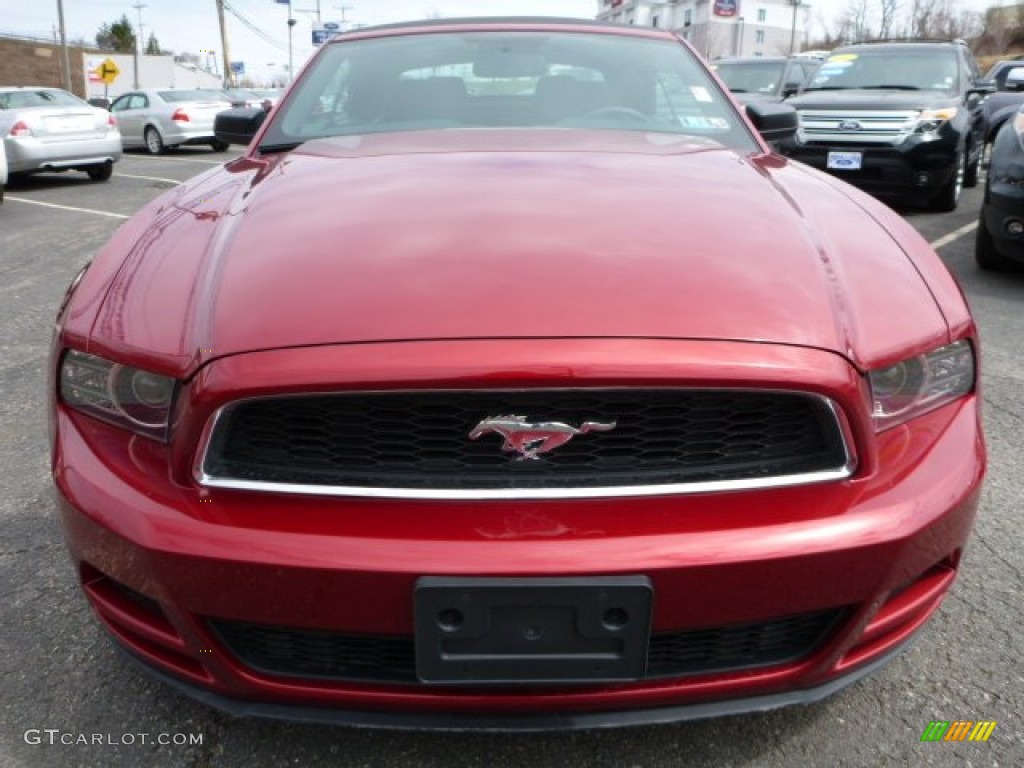2014 Mustang V6 Convertible - Ruby Red / Charcoal Black photo #6
