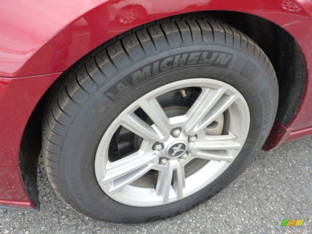 2014 Mustang V6 Convertible - Ruby Red / Medium Stone photo #7